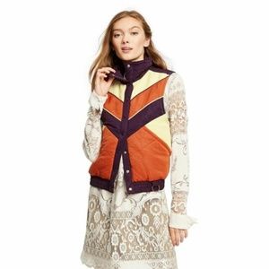 Anna Suit for Target Cream/Orange Puffer Vest